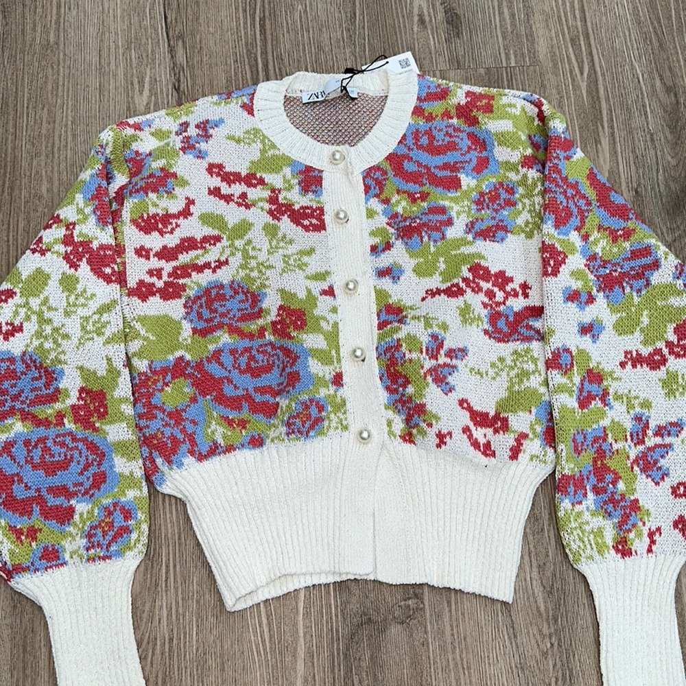 Brand new Zara jacquard knit sweater